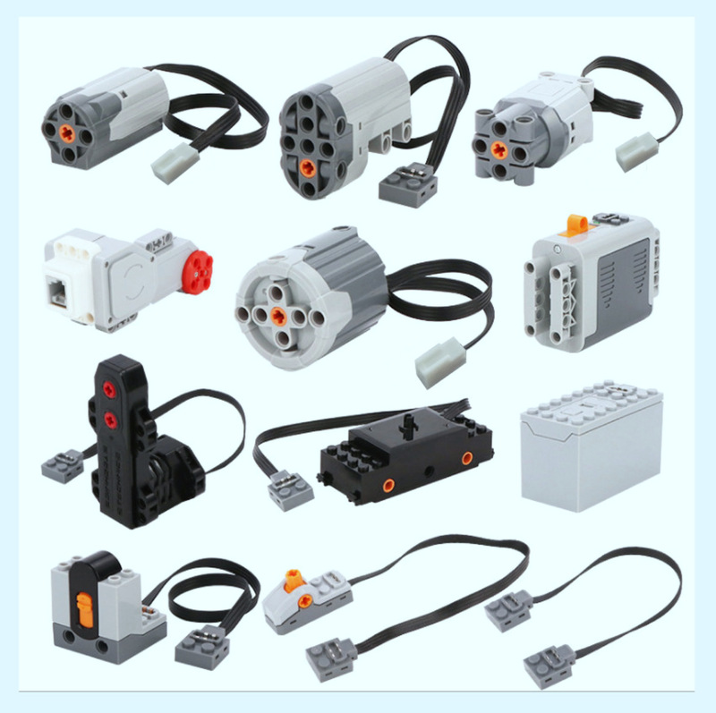 Gaode Building Block Pf Power Set Small Particle DIY High-Speed Power Motor Building Block Accessories Compatible with Lego Ev3 Gaode Building Block Pf Power Set Small Particle DIY High-Speed Power Motor Building Block Accessories Compatible with Lego Ev3