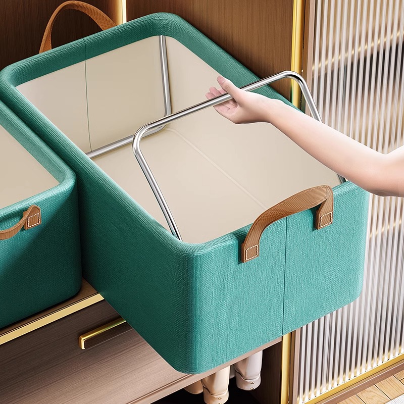 Storage Box Clothes Household Organization Basket Bag Wardrobe Clothing Pants Folding Layered Storage Box Magic Storage Box
