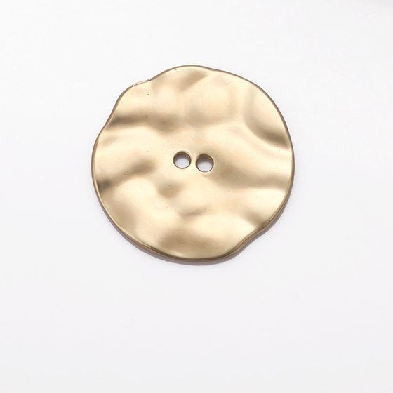 Irregular concave-convex two-eye buckle metal wool coat coat suit formal buckle wholesale clothing accessories