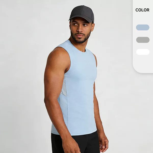 Marathon Vest Men's Summer Fitness Running Quick-drying Vest Track and Field Training Ultra-light Sports Sleeveless T-shirt