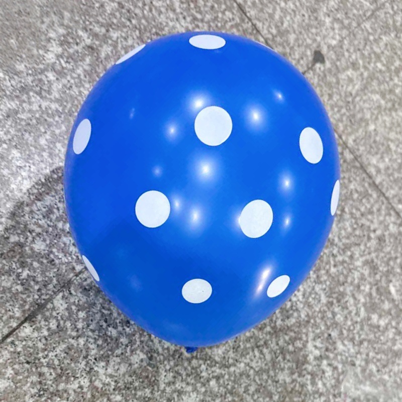 Bola de Látex con Puntos de Colores de 12 Pulgadas, 2.8g, Engrosada, Decoración para Fiestas de Cumpleaños, Estampado de Puntos