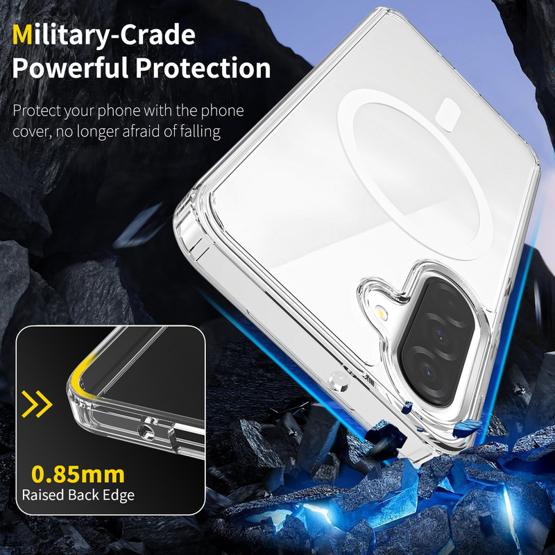 新しいサムスン a17 磁気電話ケース透明 s25Edge アクリル落下防止 iMagsafe 保護カバーに適しています|undefined