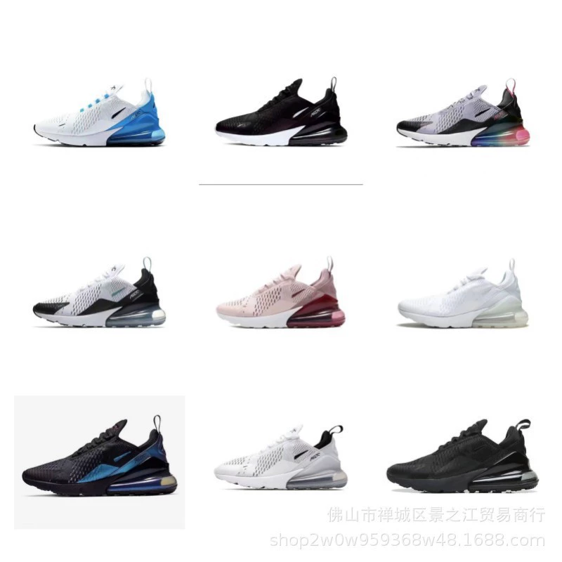 Putian Shoe Factory Air Max270 Men's Shoes Air Cushion Cushioning Breathable Women's Shoes Sports Casual Running Shoes Ah8050