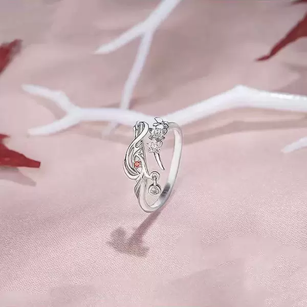 Heavenly Blessing Derived New Couple's Ring Flower City Xie Lian Simple Niche Personality Ring Accessories