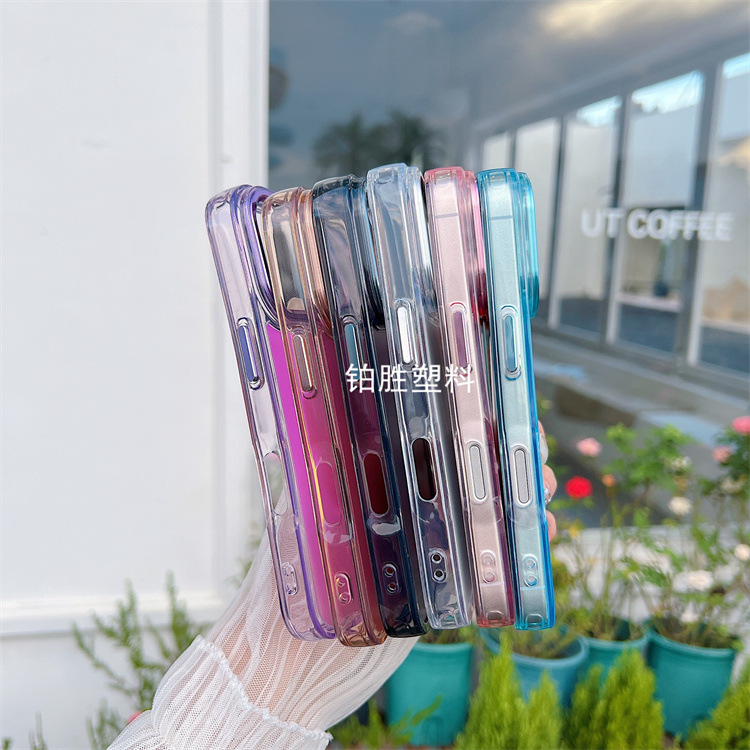 厂家直销适用OPPO A78高品质A58透明A57亮影变色龙防摔保护套Case