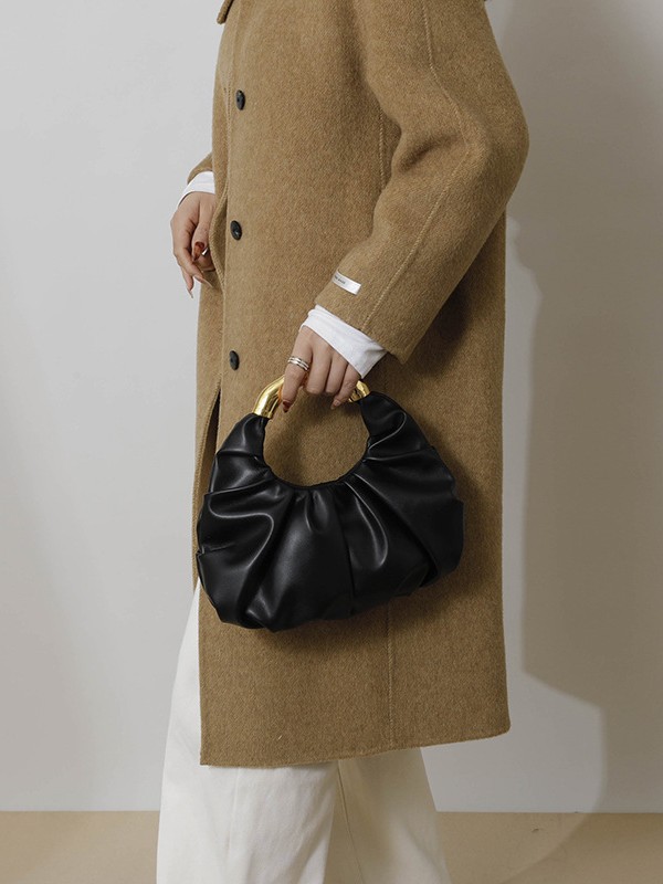 Bolso de mujer venta caliente nuevo nicho coreano diseño popular bolso plegado de lujo ligero de alta calidad bolso de hardware personalizado
