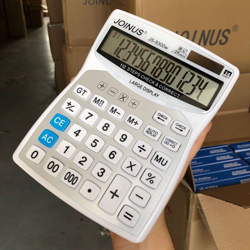 JOINUS Zhongcheng brand 9300 series review correction solar calculator dual power desktop computer wholesale