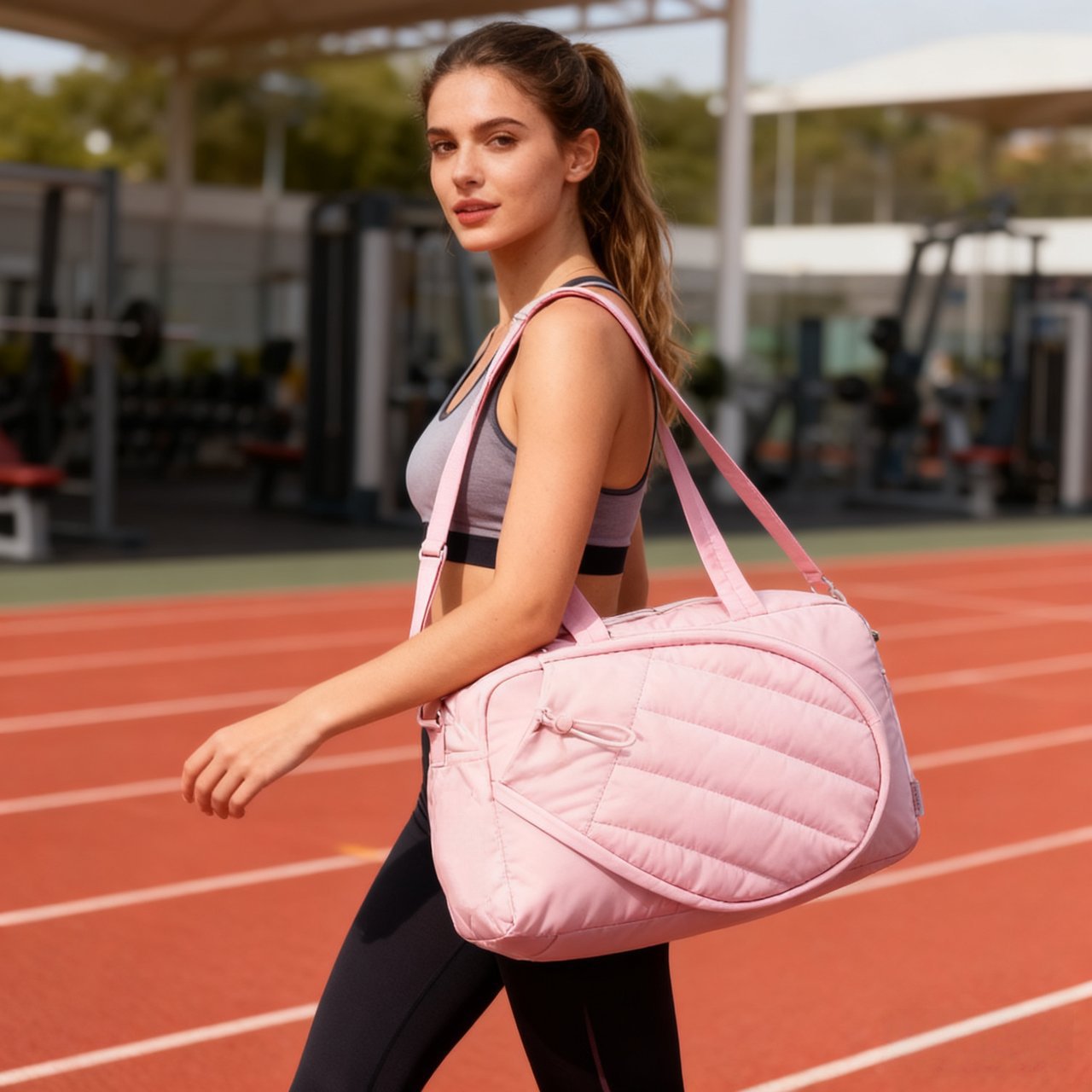 Nuevo bolso de tenis transfronterizo bolso de viaje esponjoso bolso de raqueta de bádminton deportiva bolso de almacenamiento ligero de color sólido