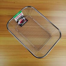 方形沥水网篮 大孔网框洗菜篮厨房长方形沥水筐碗架控水网水果篮