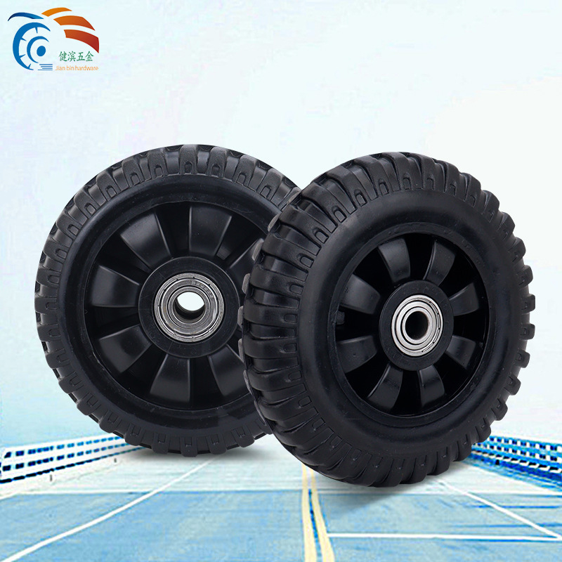 Directly Supplied from the Manufacturer 6inch 8inch Universal Wheels Rubber Caster Wheels for Carts and Trolleys with Double Bearings and Wear Resistance