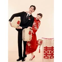 新中式婚纱摄影婚庆灯笼新款道具摆件婚礼灯笼竹编灯笼中式