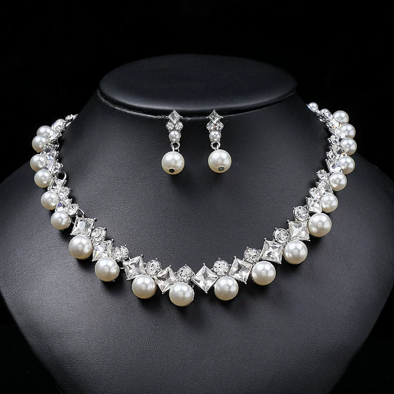 Бирюзовый аксессуар из жемчага, украшение, подвеска, набор, универсальный свитер, металлическая цепь для ключей, европейский стиль, стиль лёгкой роскоши