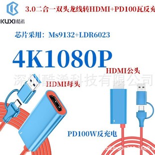 USBA+USBC����һ�D���^���DHDMI HDMIͬ���� HDMIͶ���� PD�����