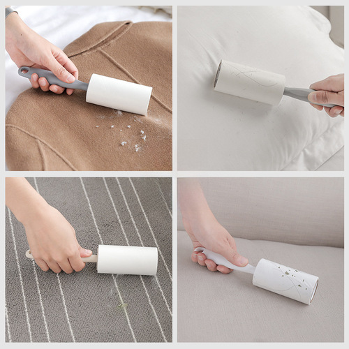 Adhesive tape can be torn off sticky dust paper to remove hair from clothes, clothes drum sticky hair replacement roll sticky hair roller brush 