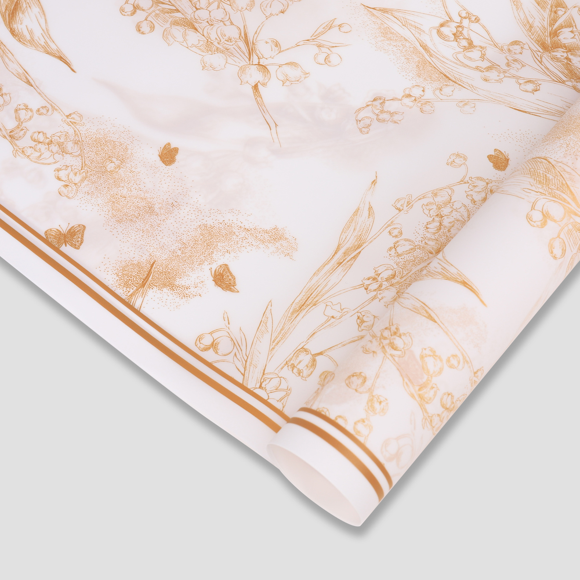 07 blanco dorado de montaña de nieve; 56cm / 20 hojas