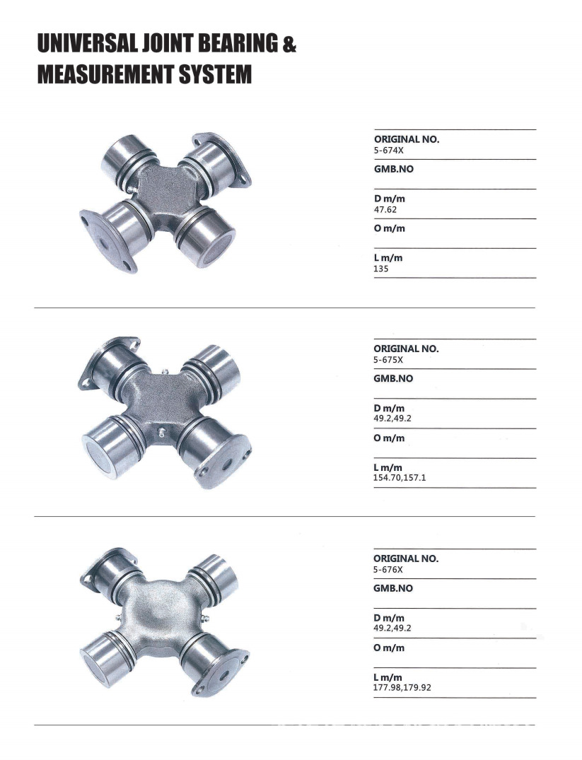 EQ140 universal joint cross shaft 39×118, cross bearing assembly for truck rotary tiller drive shaft