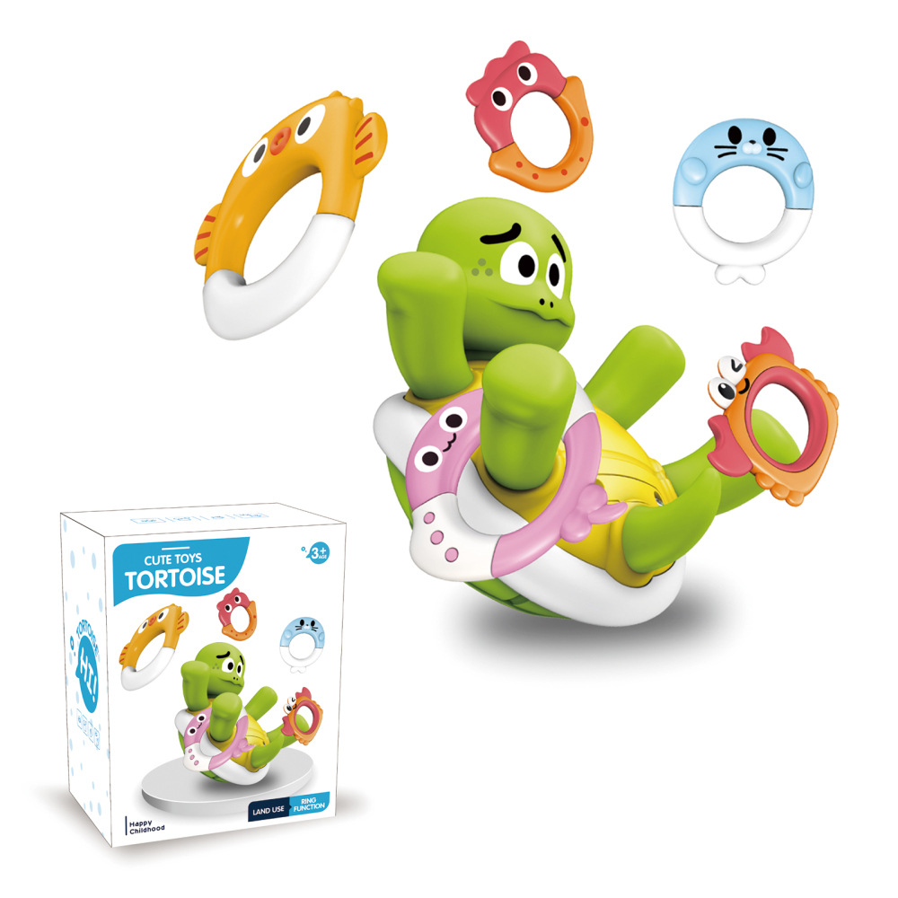 Juguetes de agua para niños transfronterizos rociadores dinosaurios rociadores rociadores tortugas rociadores conjuntos de anillo de anillo al por mayor