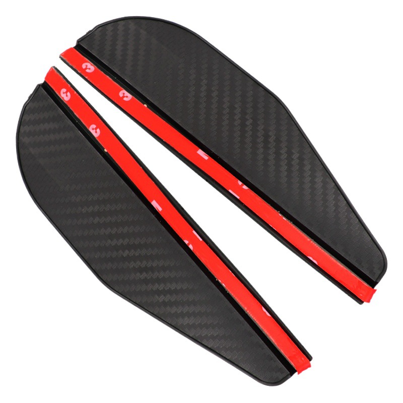 Espejo retrovisor del coche protector de lluvia reflector universal lluvia ceja dibujos animados luminoso espejo retrovisor a prueba de lluvia protector de lluvia