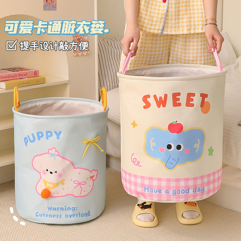 Cesta de ropa sucia linda y de alto valor, ropa sucia doméstica de gran capacidad, dormitorio plegable, canasta de almacenamiento de lavandería, venta directa de fábrica