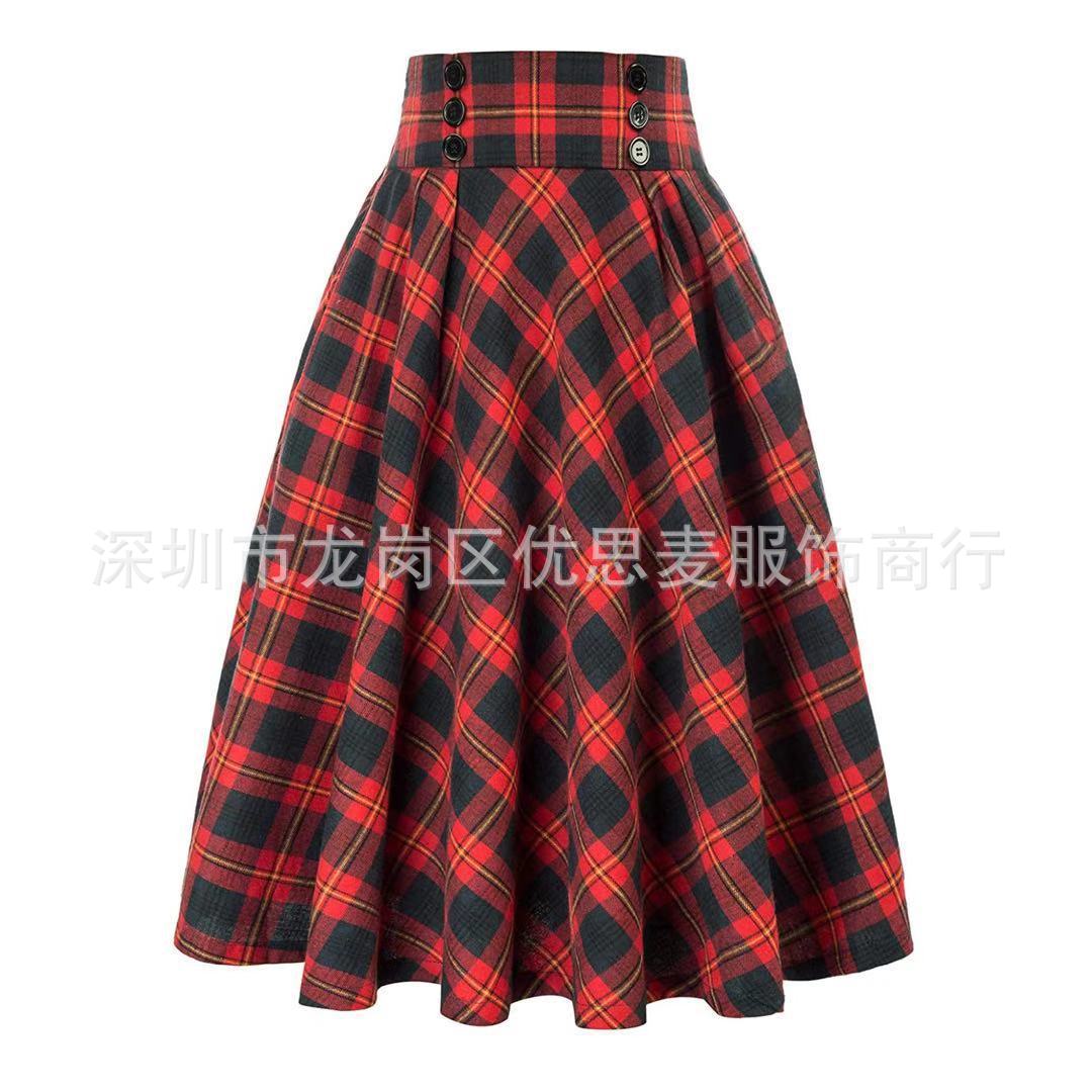 (Cross-border trading), plaid skirt, European style, ebay, Aliexpress, Amazon