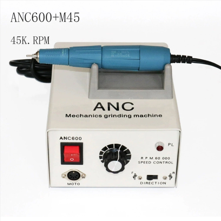 世洋打磨机ANC600+M45美甲打磨机45000转核桃玉石齿科雕刻机