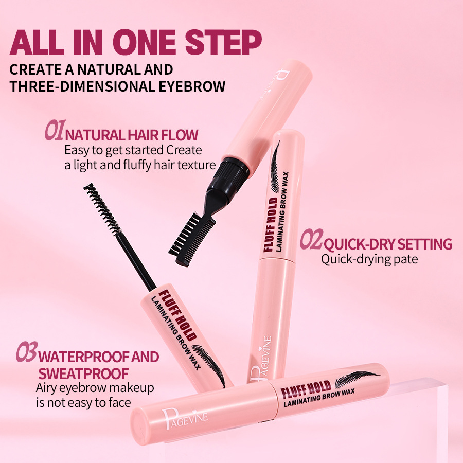 PAGE VINE estereoscópio ceja crema de cejas doble cabeza ceja pein cejas crema de cejas incolor cejas de fijación exclusiva transfronteriza