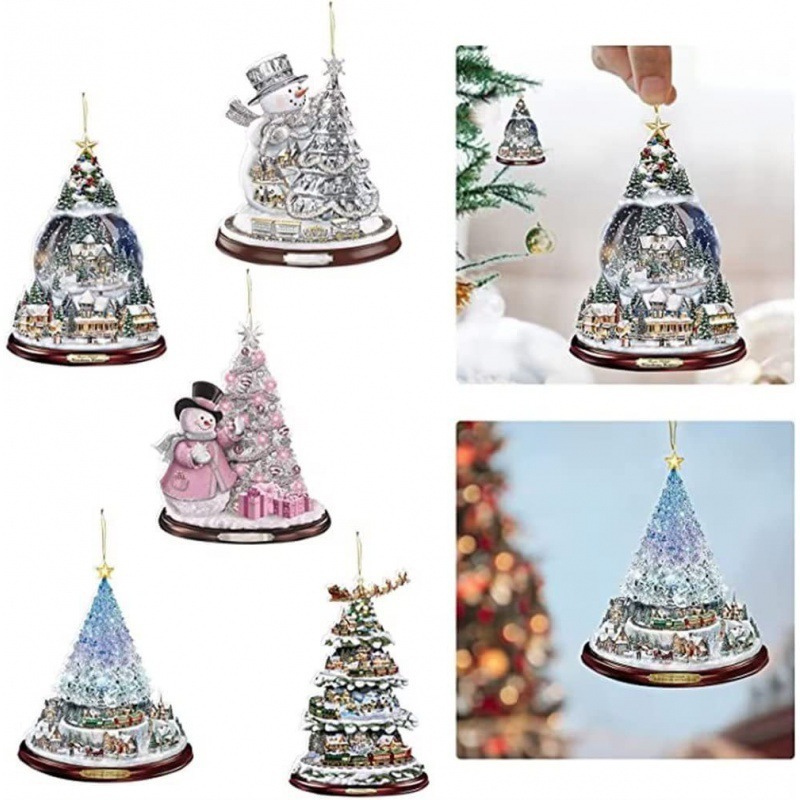 クリスマス装飾雪だるまクリスマスツリー装飾装飾アイデアアクリル平面農舎装飾プレゼント|undefined