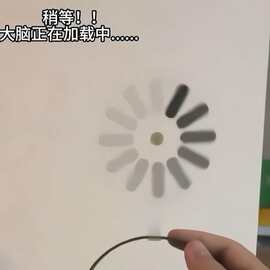 爆款大脑加载中恶搞发箍宕机发夹亚克力像素风可旋转搞怪发夹