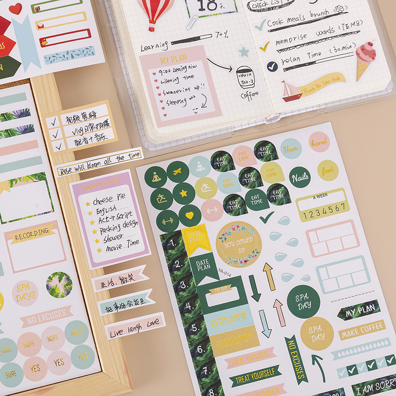 Nuevo plan pegatinas PLANNER STICKER Festival tema notas mano cuenta pegatinas 1230 planificación pegatinas
