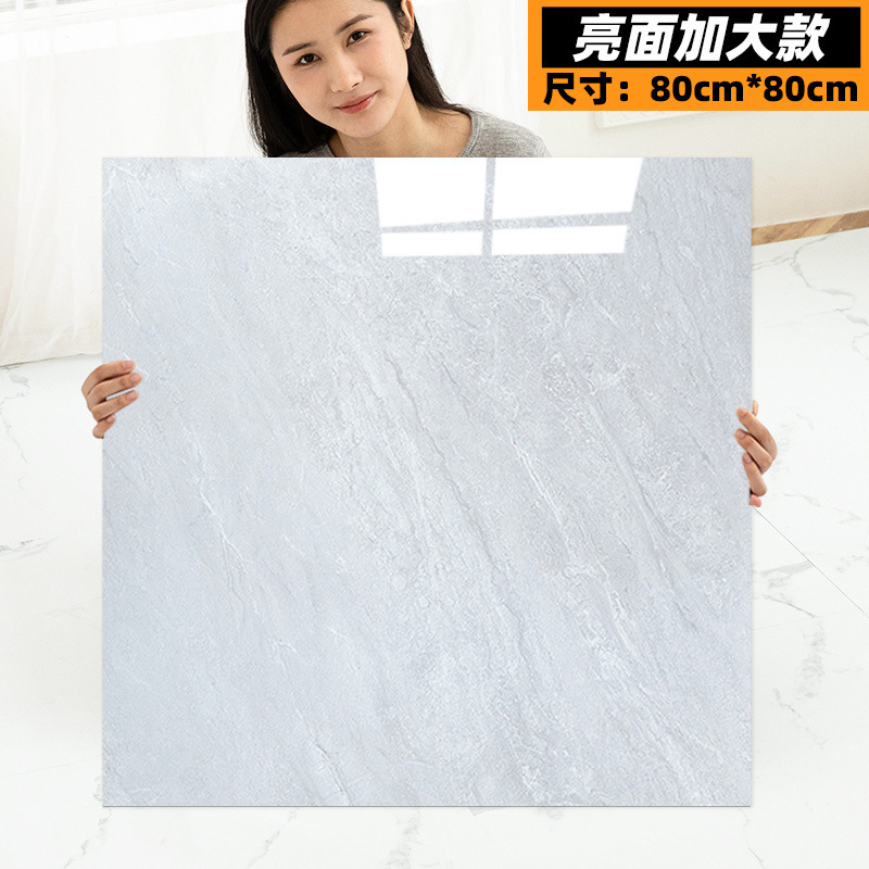 床ステッカー自己粘着床模造タイル光沢のある PVC プラスチック床ステッカーセメント床家庭用床革卸売|undefined