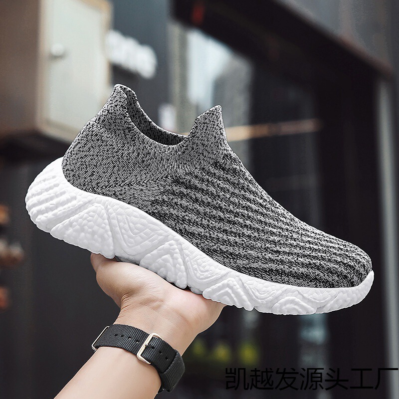 Ultra-light and ultra-soft popcorn bottom foot stretch mesh socks sports casual shoes men's walking jogging shoes