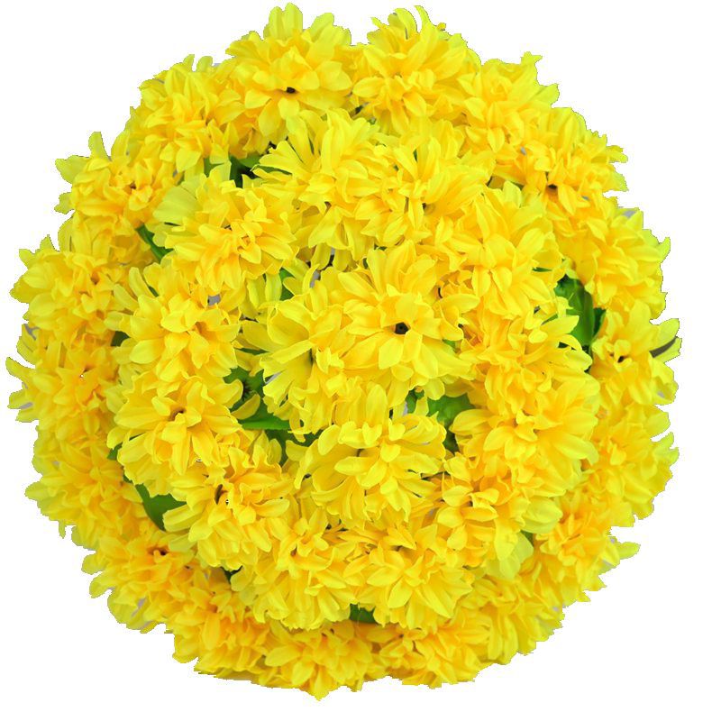 Pantalla de flores artificiales fábrica al por mayor flor falsa crisantemo corona tumba barrido Festival sacrificio culto funeral suministros Garland