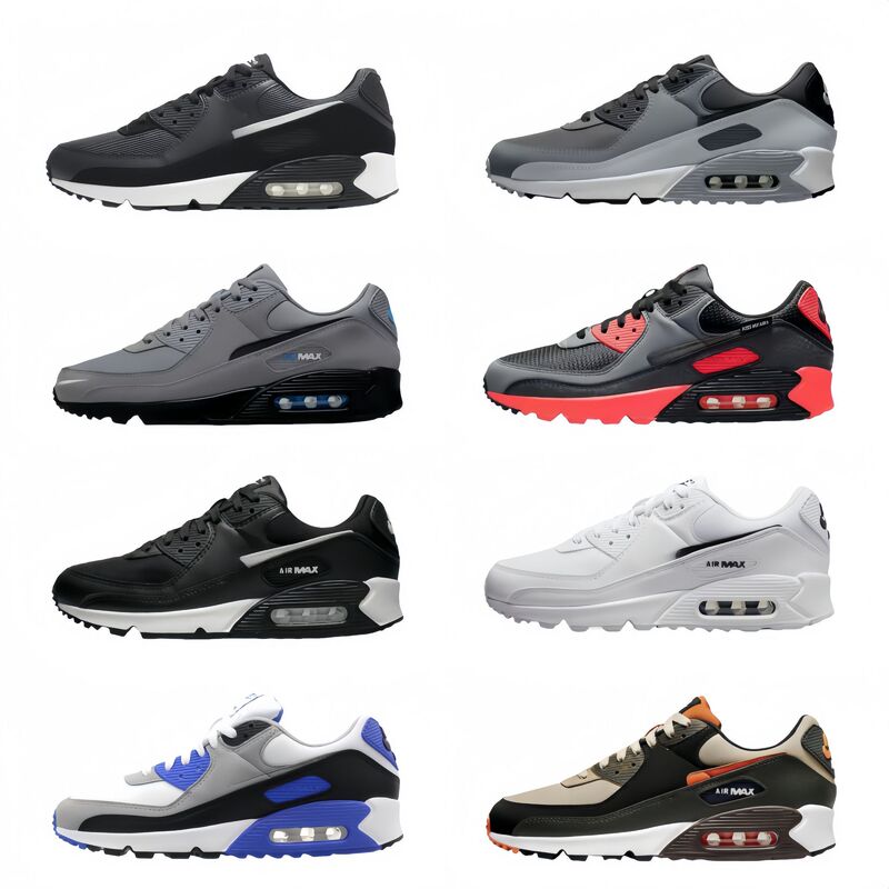Putian Shoes Export Cross-Border Max 90 Men's and Women's Casual Shoes Air-Cushion Sports Shoes Retro Joint Running Shoes 36-46