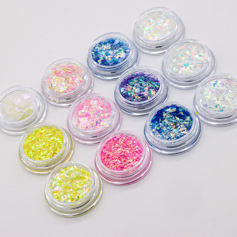 Cross-Border Nail Art Glitter, Laser Irregular Mixed Nail Sequins, Iridescent Glitter, Crystal Mud Cross-Border Nail Art Glitter, Laser Irregular Mixed Nail Sequins, Iridescent Glitter, Crystal Mud