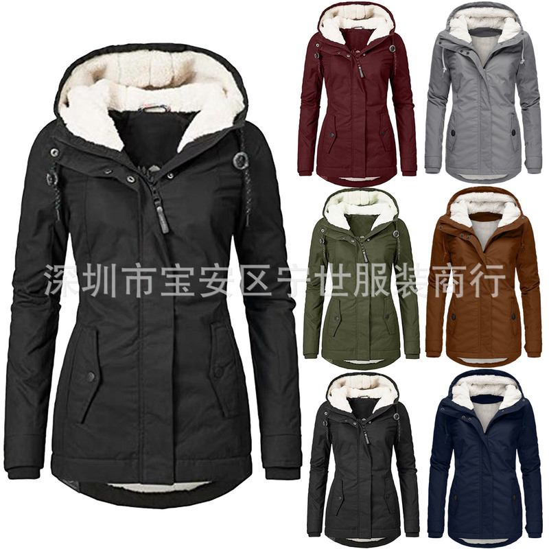 【Thickened Version in Stock 980G】Direct from the Factory, Winter Hot-Selling Cotton Parka with Hood, Warm Mid-Length Coat 【Thickened Version in Stock 980G】Direct from the Factory, Winter Hot-Selling Cotton Parka with Hood, Warm Mid-Length Coat