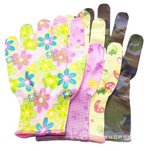 Flower gloves nylon gloves Yunnan one yuan two yuan store stall small goods