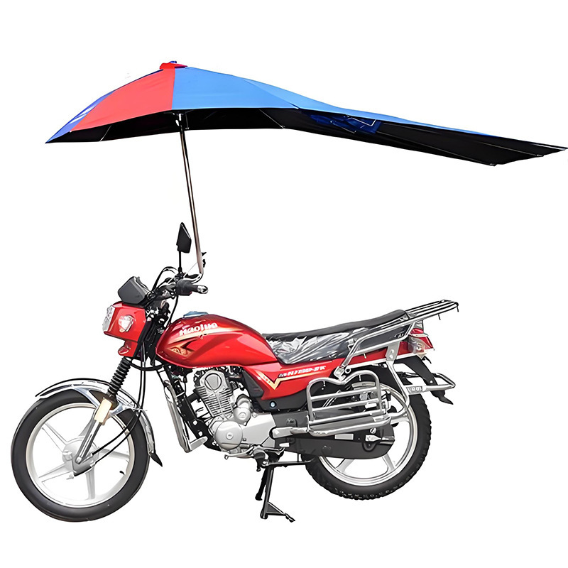 摩托车雨伞遮阳伞遮雨防晒男式加厚超大折叠电动电瓶三轮车挡雨棚|undefined