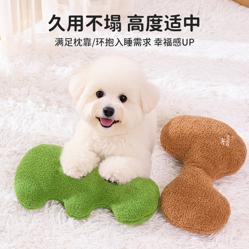 Nuevo estilo para mascotas Almohada para perros Almohada para perros Acompañamiento Juguetes para perros Juguetes para gatos Almohada para dormir para mascotas al por mayor Transfronterizo