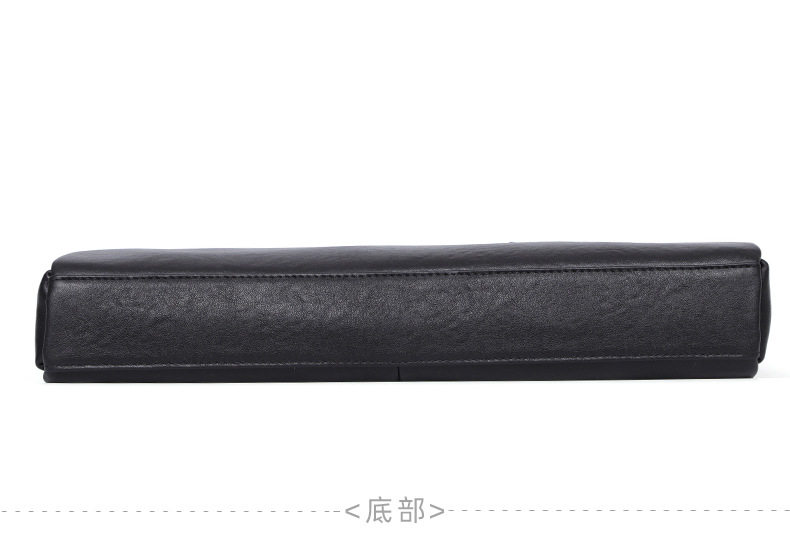 Túi xách nam công sở da bò lớp đầu kiểu mới, túi đựng laptop 14 inch sức chứa lớn 37×10×26 cm — Màu đen chi tiết 17