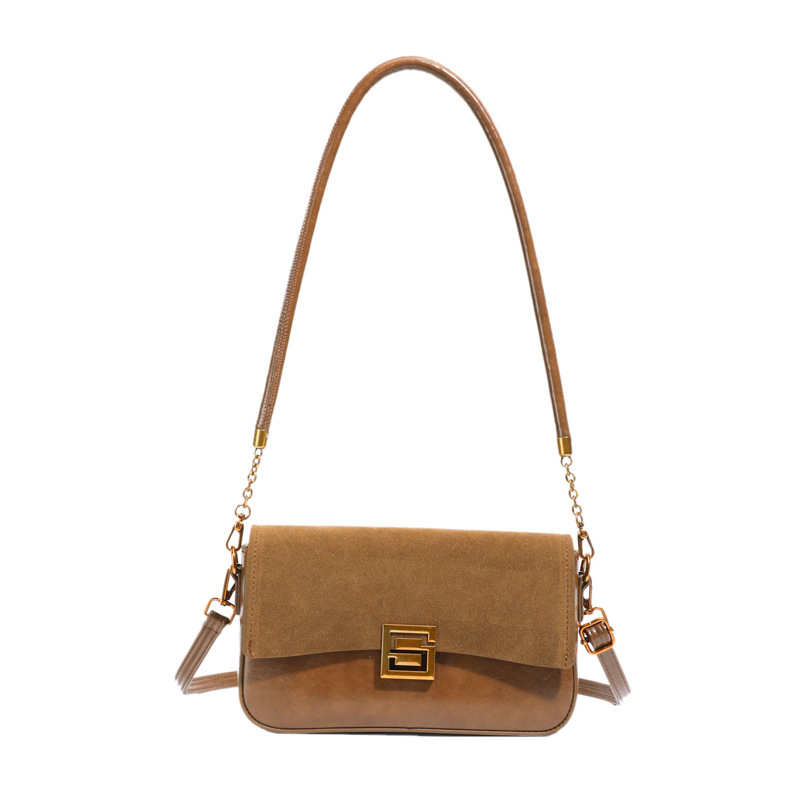 Transfronterizos de alta sensación bolso de brazo bolso de mujer 2025 invierno nuevo nicho de estilo retro bolso de hombro bolso de moda image 6