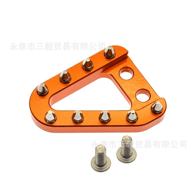 Hengjian Motorcycles, Motorcycle pedals - flat-brake-head-orange