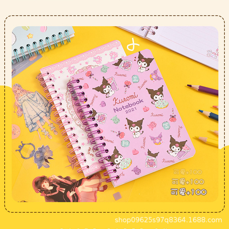 En stock ins estilo creativo Sanrio coolomi dibujos animados bobina libro linda chica corazón cuaderno libro
