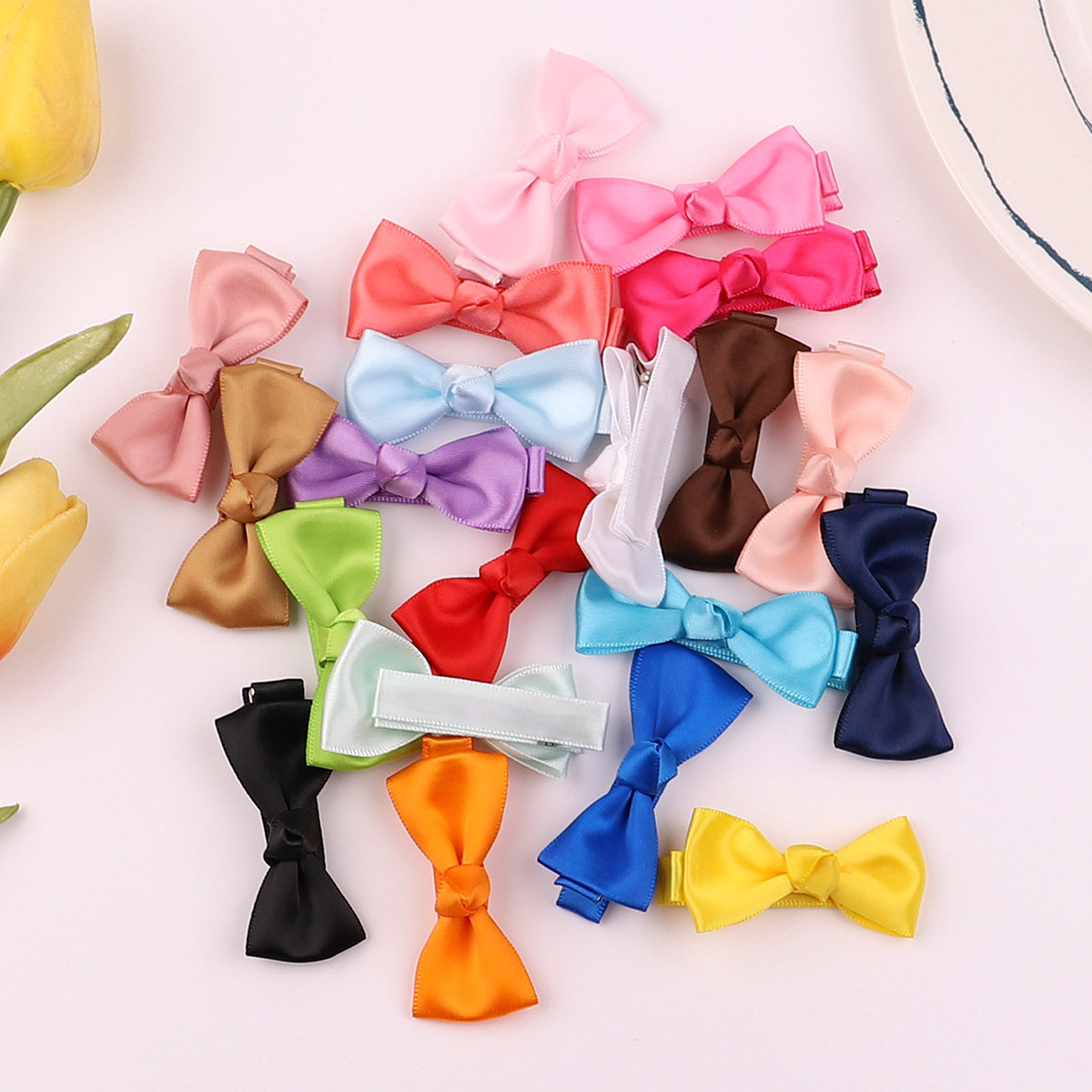 simple childrens hair accessories sweet girl bow hairpin setpicture1