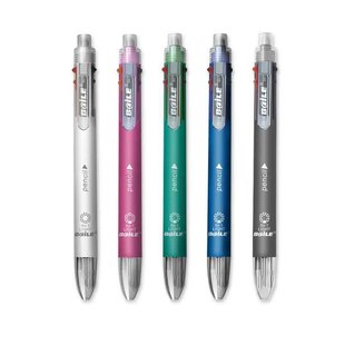 baile creative stationery 5 color press color + pencil BL-191A multicolor ballpoint pen 5+1 multi-function pen