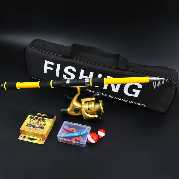 Cross-border 2.7M-3M Lure Rod Fishing Gear Set, Telescopic Portable Long-Throw Casting Rod, Sea Fishing Rod, Wholesale from Manufacturer