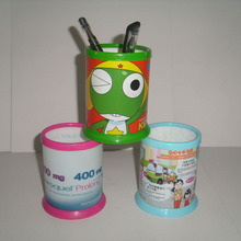 定制广告笔筒pp组装笔筒多功能桌面办公收纳盒定做自然简约笔筒