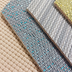 Pvc Woven Texture Teslin Carpet Rubber Jacquard Anti-Shrink Rv Flooring Commercial High-End Outdoor Moisture-Proof