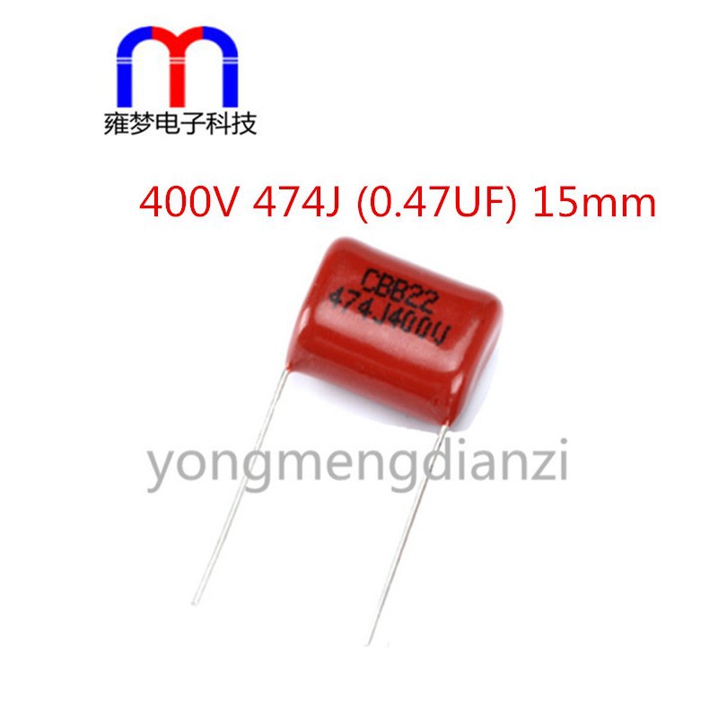CBB电容 CL电容器 400V 474J 0.47UF 脚距15MM 全新正品 薄膜电容