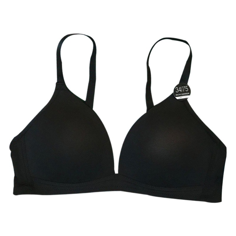 Underwear for Women Japanese Style Style Sendi French Triangle Cup Girl Push-Up Bra Breathable Wire-Free Bra Summer Thin Style