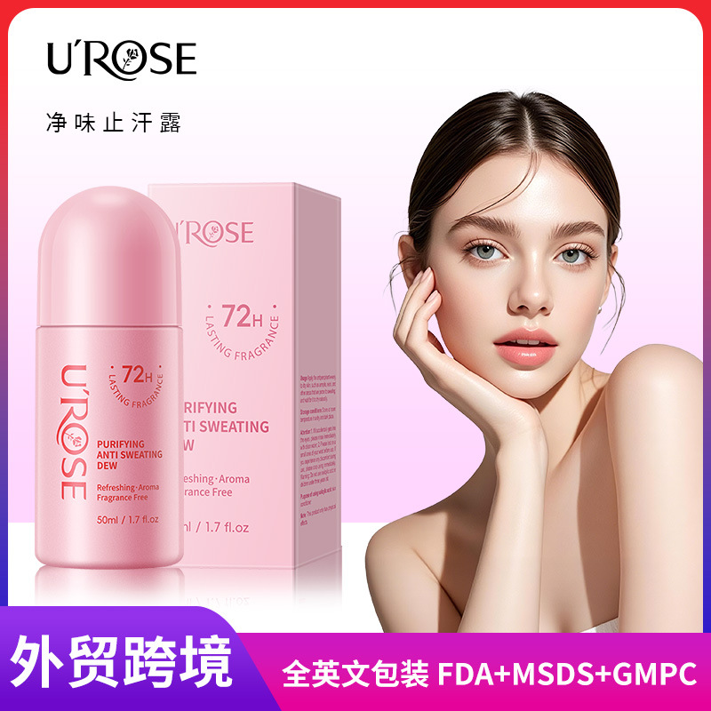 UROSE Deodorant Roll-on for Underarms (English-language export) - Eliminates Odor, Removes Unpleasant odor, and Leaves a Long-Lasting Fresh Fragrance